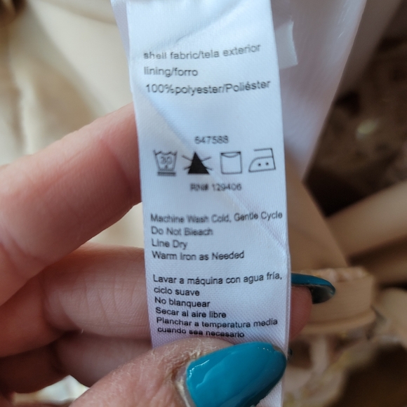 NWT Venus Gold Lace Open Back Midi Cocktail Dress Size 8 - Picture 8 of 13